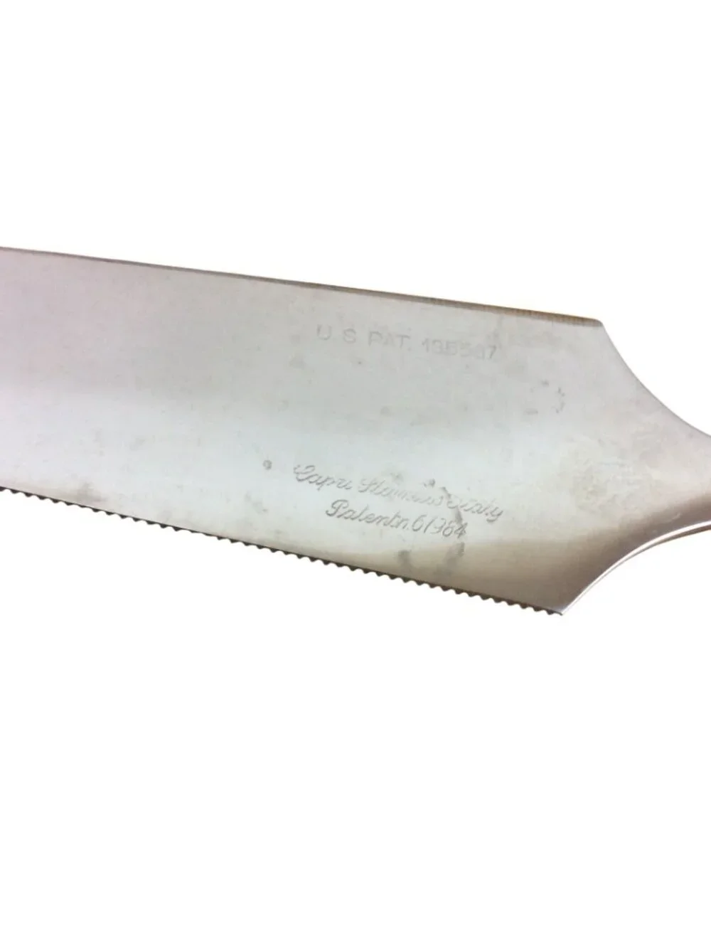 Vintage Capri Italy Stainless Steel Carving Knife & Fork Set Mid-Century